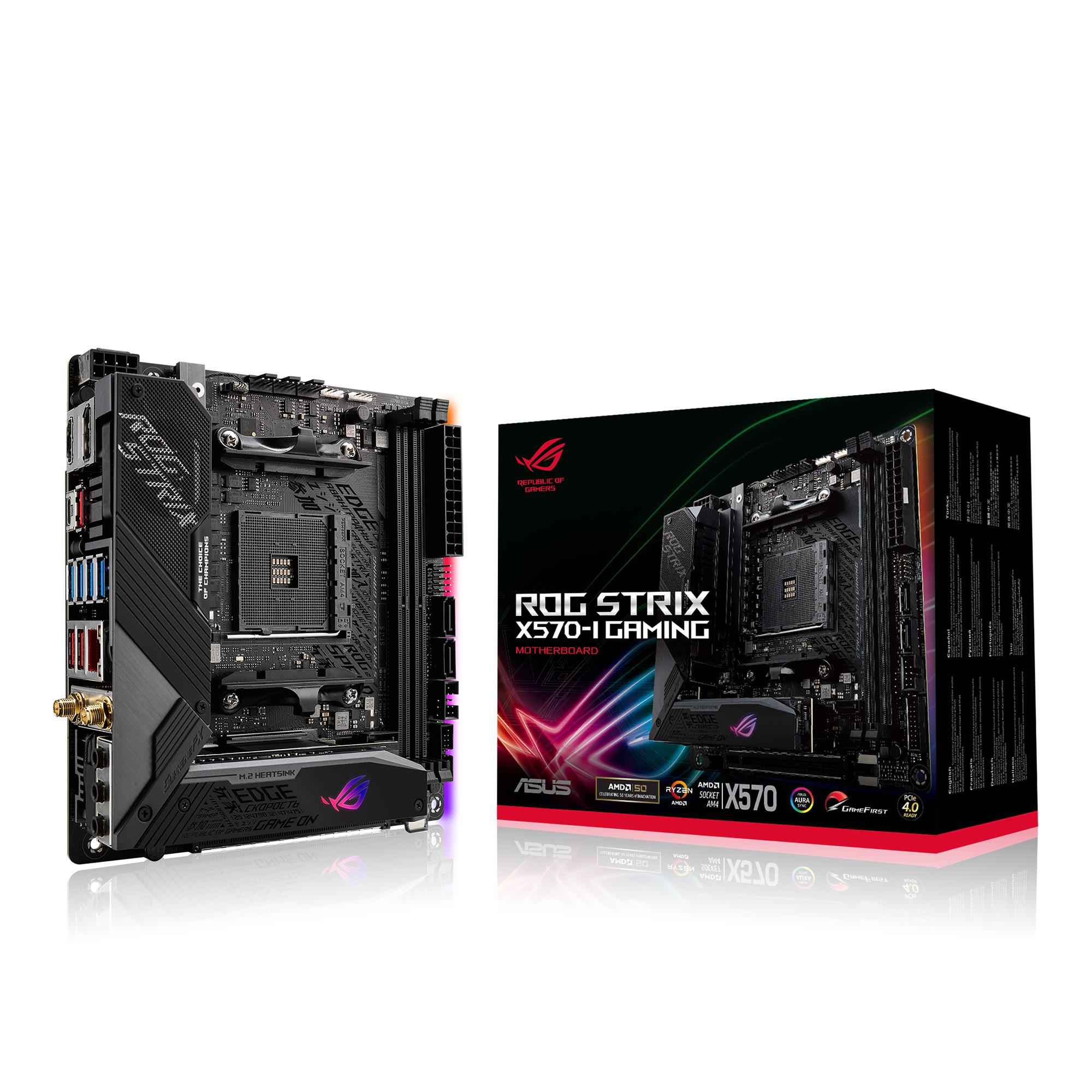 ROG STRIX X570 マザーボード AM4 mini-itx ASUS ROG Strix X570-I Gaming AMD X570 Socket AM4 mini ITX