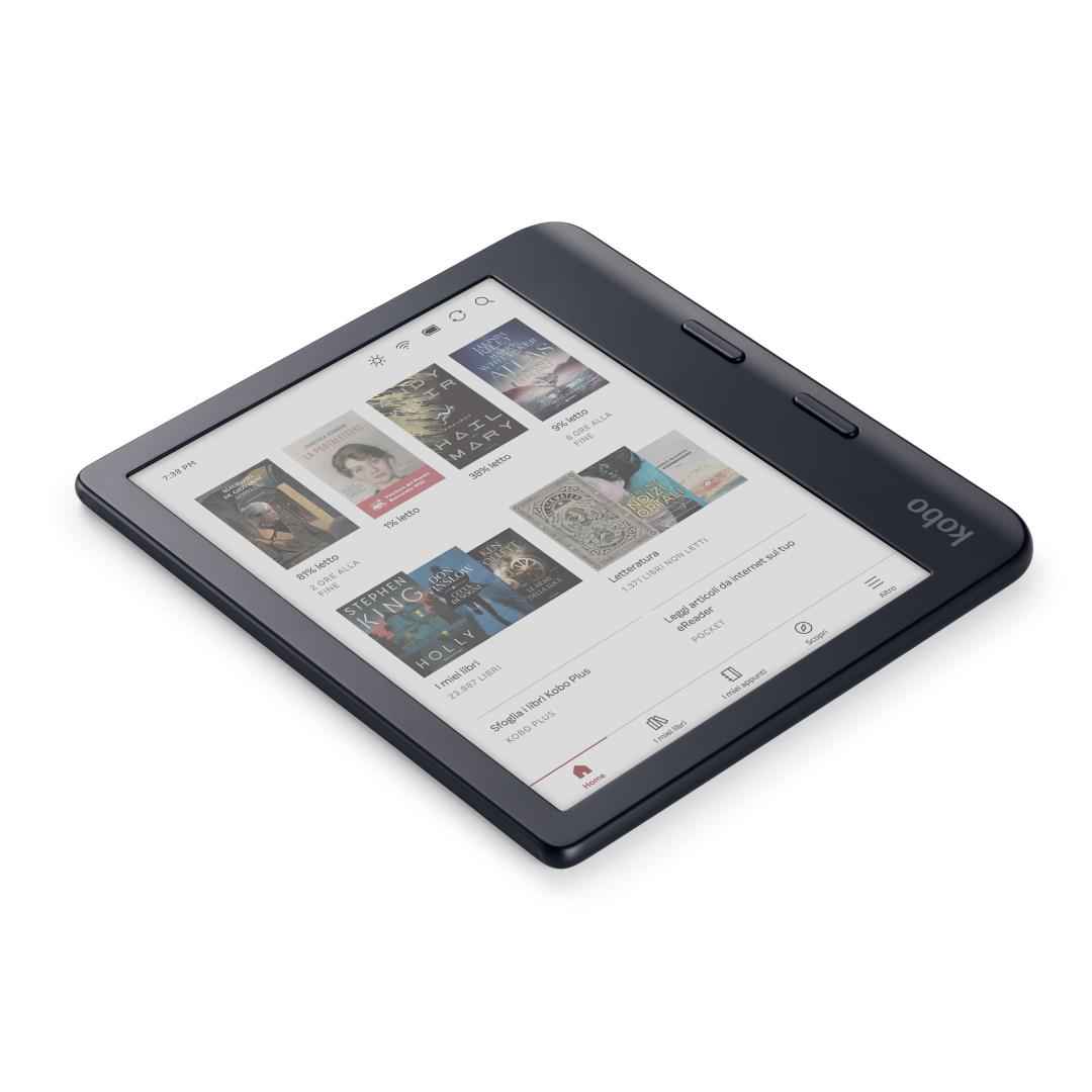 Kobo Libra COLOUR ブラック 6インチ Kobo Libra Colour Black eReader with Case Bundle (Clear Case