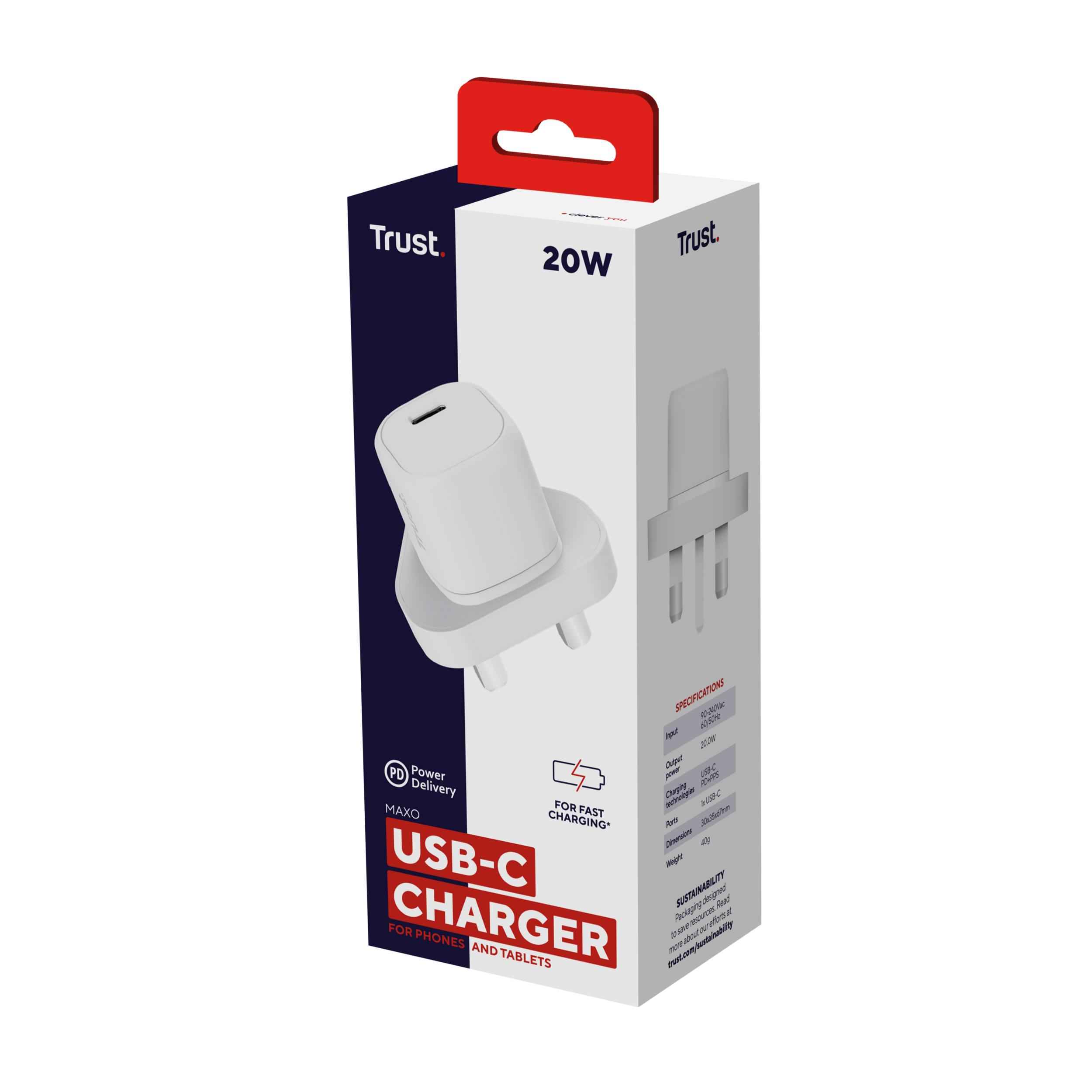 Trust Maxo Universal White AC Indoor | In Stock | Quzo UK