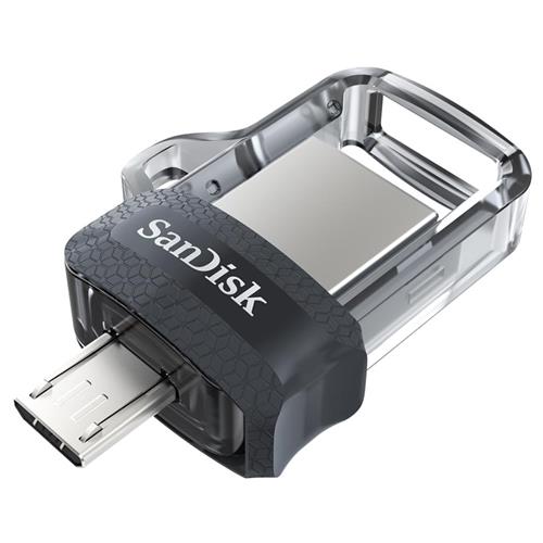 SanDisk 173386 USB flash drive 128 GB USB Type-A / Micro-USB Black Transparent