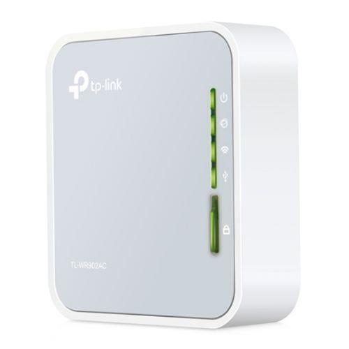 Image of TP-Link TP-Link TL-WR902AC Wi-Fi 5 (802.11ac) Dual-band (2.4 GHz / 5 GHz) Ethernet LAN 4G White Portable router TL-WR902AC