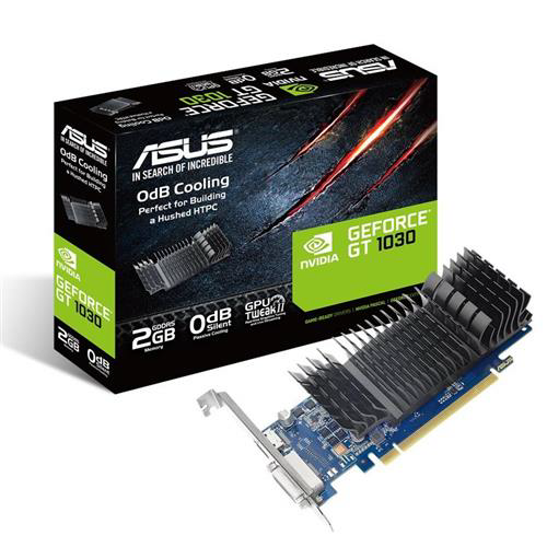 Image of Asus ASUS GT1030-SL-2G-BRK NVIDIA GeForce GT 1030 2 GB GDDR5 90YV0AT0-M0NA00