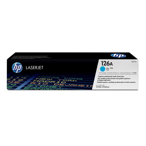 HP 126A Cyan Original LaserJet Toner Cartridge