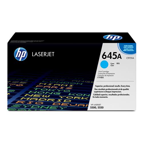 HP 645A Cyan Original LaserJet Toner Cartridge