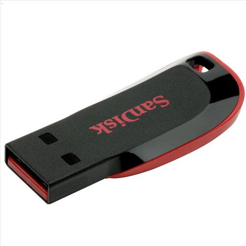 Sandisk Cruzer Blade. Capacity: 128 GB Device interface: USB Type-A USB version: 2.0. Form factor: Capless. Weight: 2.5 g. Product colour: Black Red