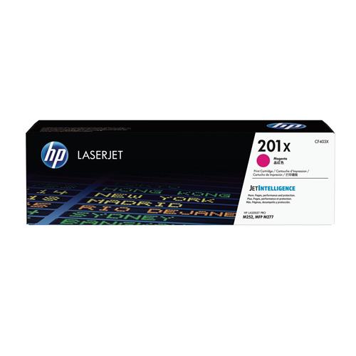 HP 201X High Yield Magenta Original LaserJet Toner Cartridge. Colour toner page yield: 2300 pages Printing colours: Magenta Quantity per pack: 1 pc(s)
