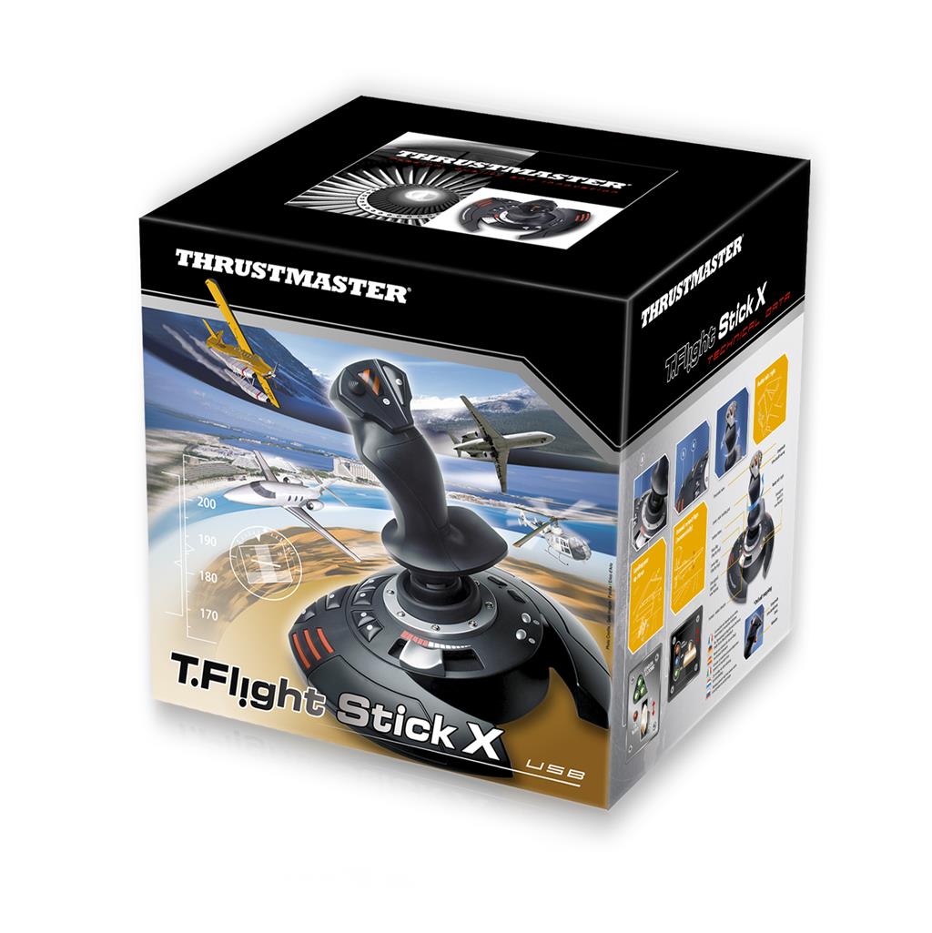 Thrustmaster T.Flight Stick X Joystick — Black/Red/Silver (PC & PS3) - Image 4