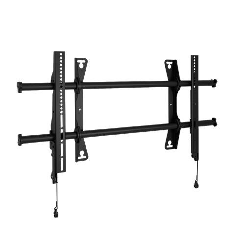 Chief Large Fusion Fixed Wall Display Mount. Maximum weight capacity: 90.9 kg Minimum screen size: 94 cm (37") Maximum screen size: 160 cm (63") Minimum VESA mount: 100 x 100 mm Maximum VESA mount: 870 x 400 mm. Product colour: Black