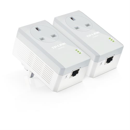 TP-Link Passthrough Powerline 600 Starter Kit 1 Port 600 Mbit/s IEEE 802.3 IEEE 802.3u Fast Ethernet 10100 Mbit/s HomePlug AV OFDM