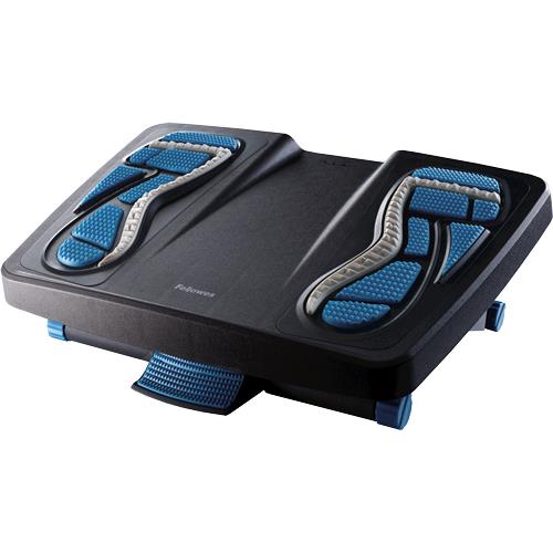 Fellowes Foot Rest Under Desk - Energizer Foot Support Ergonomic Foot Rest with 3 Height Adjustable Positions & Massage Textured Surface - Foot Rest Stool for Office & Home - Charcoal