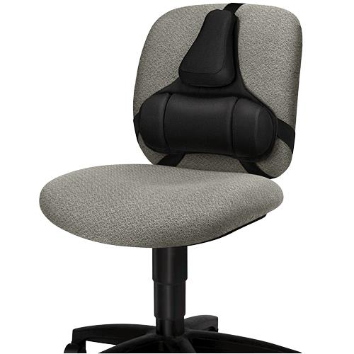 Fellowes Back Support for Office Chair - Professional Series Ultimate Back Support with Antibacterial Protection - H36.5 x W37.5 x D5.5cm