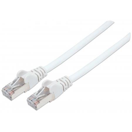Photos - Ethernet Cable INTELLINET Network Patch Cable Cat6 20m White Copper S/FTP LSOH / LSZH PVC RJ45 Gold Plated Contacts Snagless Booted Lifetim 