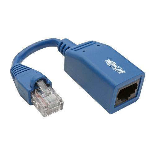 Photos - Cable (video, audio, USB) TrippLite Tripp Lite N034-05N-BL Cisco Console Rollover Cable Adapter  - Blue 5 in. (RJ45 M/F)