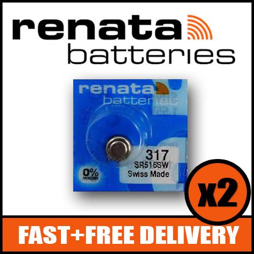 317 Watch Battery SR516SW x2