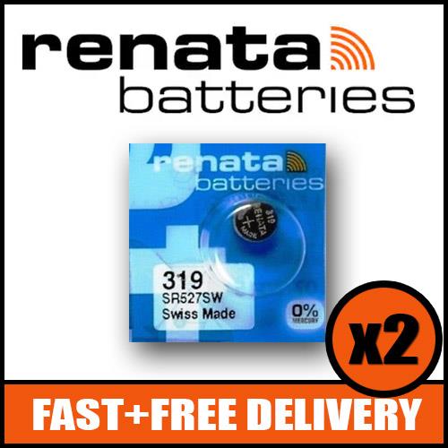 319 Watch Battery SR527SW x2