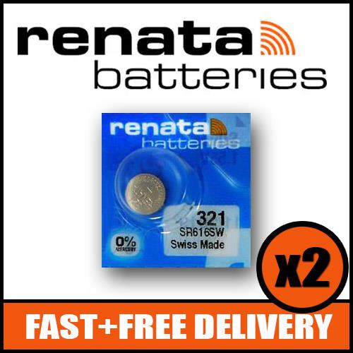 321 Watch Battery SR616SW x2