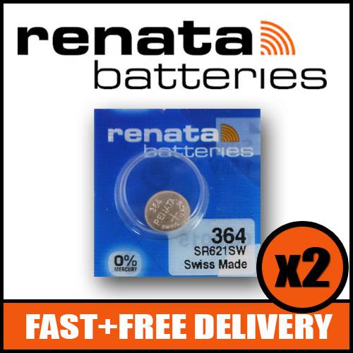 364 Watch Battery SR621SW x2
