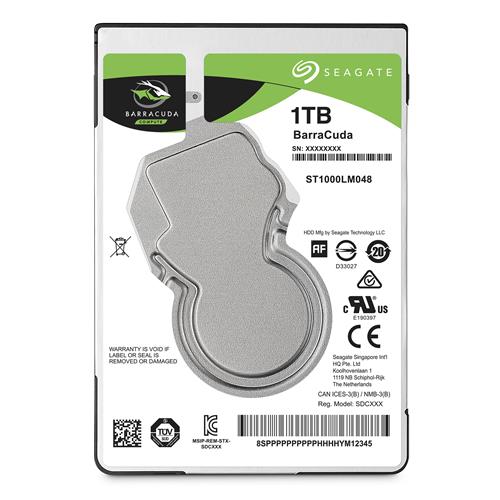 Image of Seagate Seagate Barracuda 2.5" internal hard drive 1 TB 5400 RPM 128 MB 2.5" Serial ATA III ST1000LM048