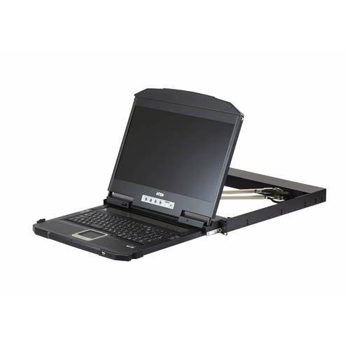 ATEN CL3800NW rack console 47 cm (18.5") 1920 x 1080 pixels Metal Plastic Black 1U