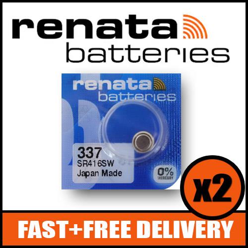 337 Watch Battery SR416SW x2