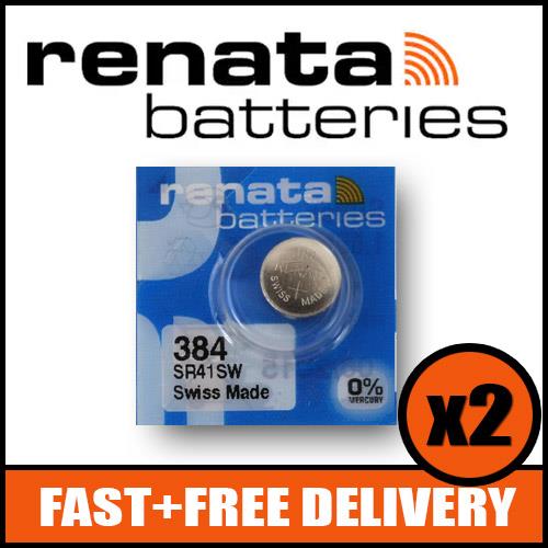 384 Watch Battery SR41SW x2