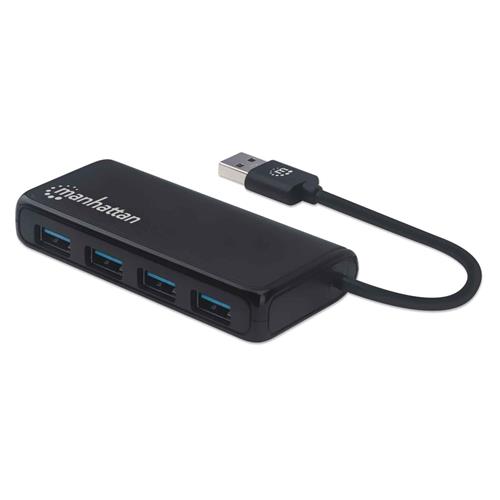Manhattan USB-A 4-Port Hub 4x USB-A Ports 5 Gbps (USB 3.2 Gen1 aka USB 3.0) USB powered (no external power supply required) Equivalent to ST4300PBU3 & ST4300MINU3B