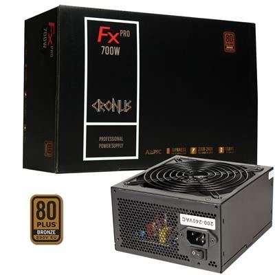 CRONUS 700ATV FX PRO 700W PSU 140mm Silent Cooling Fan 80 PLUS Bronze Non Modular Flat Black Cables Supreme Performance power supply unit ATX