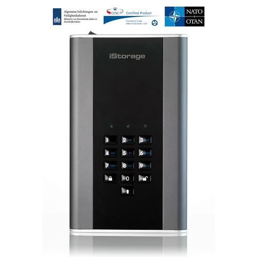 iStorage diskAshur DT HDD 18TB | Secure Portable Desktop Drive |FIPS 140-2 Level 2 NCSC CPA NLNCSA BSPA & NATO Restricted | AES-XTS 256-bit Hardware Encryption | Common Criteria EAL5+ (Hardware Certified) | PIN protected | OS & Platform Independen