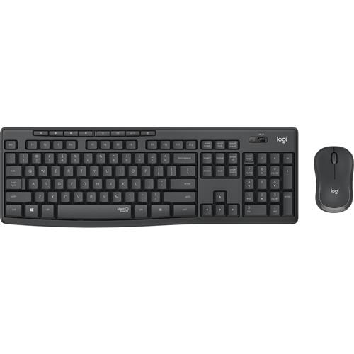 Logitech MK295 Silent Wireless Combo Full-size (100%) Wired RF Wireless QWERTY Graphite Mouse included
