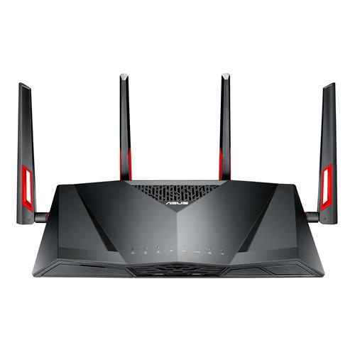 Image of Asus ASUS DSL-AC88U wireless router Gigabit Ethernet Dual-band (2.4 GHz / 5 GHz) Black 90IG02W1-BU9G10