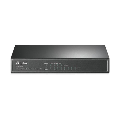 Image of TP-Link TP-Link TL-SF1008P network switch Unmanaged Fast Ethernet (10/100) Power over Ethernet (PoE) Olive TL-SF1008P