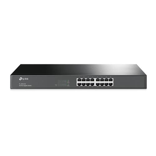 TP-LINK TL-SG1016 Unmanaged Gigabit Ethernet (10/100/1000) Full duplex Rack mounting 1U