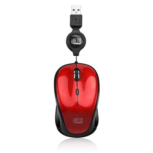 Adesso iMouse S8R - USB Illuminated Retractable Mini Mouse