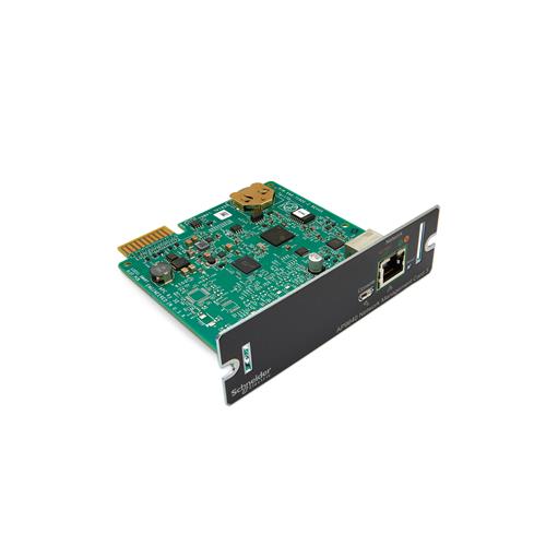APC AP9640 Smart-UPS Network Management Card (gen3). Product type: Network management card. Host interface: SmartSlot. Width: 12.1 mm Depth: 11.4 mm Height: 38 mm
