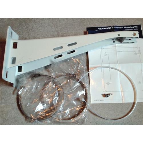 HPE JW053A. Compatibility: ARUBA AP-270 Product colour: White Brand compatibility: Aruba Networks. Quantity per pack: 1 pc(s) Packaging content: Mounting Bracket x 1 M6x20 Screws x 2 60cm Cable Tie x 1 6 inches Hose Clamps x 2