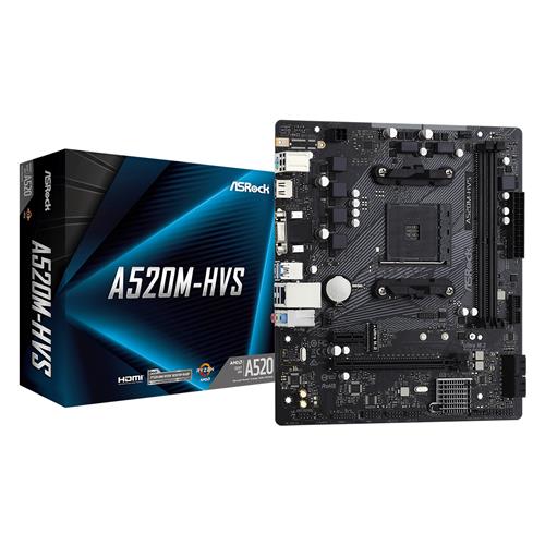 Asrock A520M-HVS AMD A520 Socket AM4 micro ATX