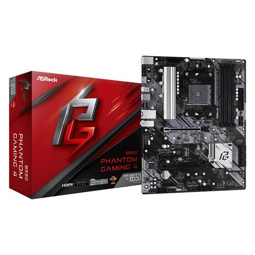 Asrock B550 Phantom Gaming 4 AMD Socket AM4 AMD Ryzen 3000 Series DDR4-SDRAM 128 GB DIMM