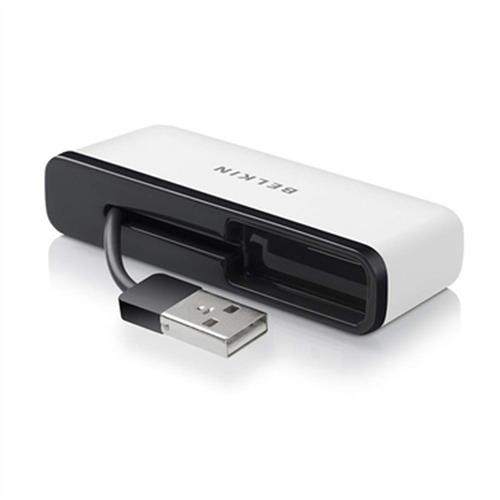 Belkin F4U021BT interface hub 480 Mbit/s Black White