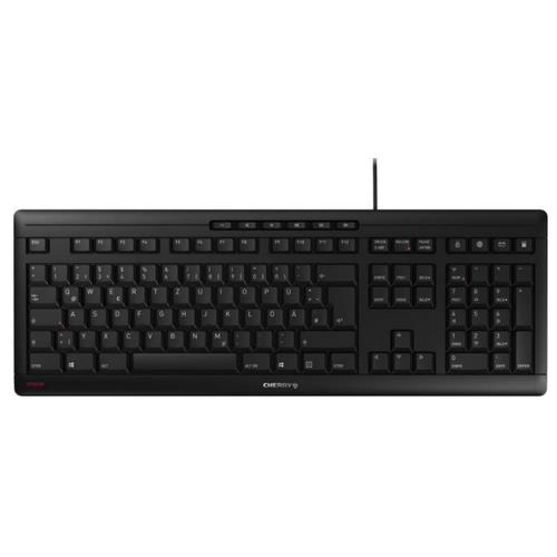 CHERRY STREAM keyboard Office USB QWERTZ German Black