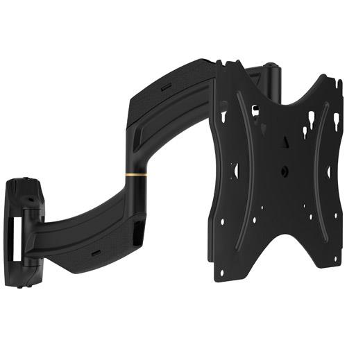 Chief Small ThinstallTM Single Swing Arm Wall Display Mount - 18 Inch Extension 75 x 75 mm 200 x 200 mm -12 - 0 90 Steel Black