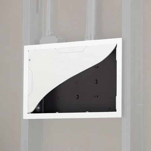 Chief PAC525 In-Wall Storage Box. Product colour: Black Maximum weight capacity: 4.5 kg. Dimensions (WxDxH): 362 x 99 x 228.6 mm. Certification: UL