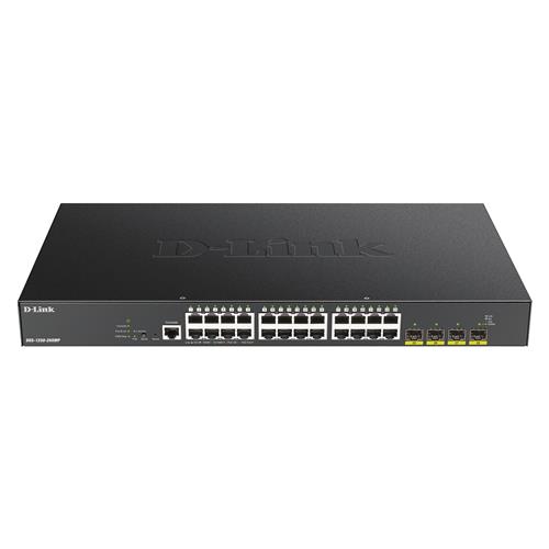 D-Link 24-port Gigabit PoE Smart Managed Switch with 4x 10G SFP+ 370Watts