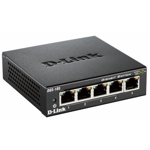 D-Link 5-Port Gigabit Unmanaged Desktop Switch Unmanaged Full duplex