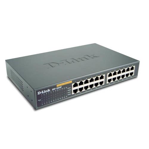 D-Link 24-Port Fast Ethernet Unmanaged Desktop Switch Unmanaged Fast Ethernet (10/100) Full duplex