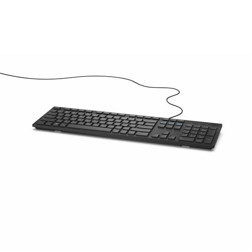 DELL Wired Keyboard - KB216 - UK (QWERTY) - Black. Keyboard form factor: Full-size (100%). Keyboard style: Straight. Connectivity technology: Wired Device interface: USB Keyboard layout: QWERTY Recommended usage: Universal. Product colour: Black