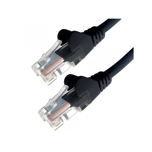 connektgear 20m RJ45 CAT5e UTP Stranded Flush Moulded Network Cable - 24AWG - Black