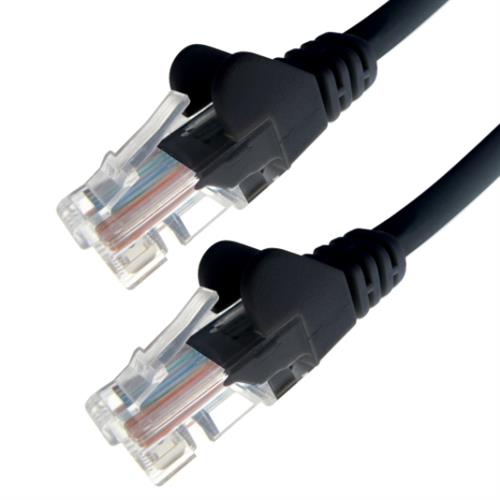 connektgear 20m RJ45 CAT6 UTP Stranded Flush Moulded LS0H Network Cable - 24AWG - Black