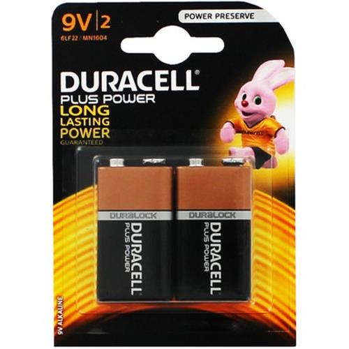 Duracell 2x 9V Single-use battery Alkaline