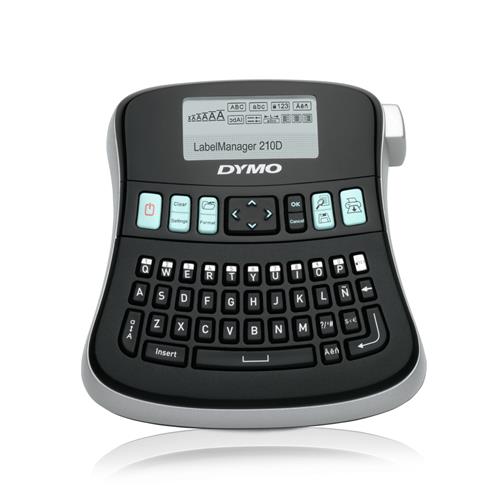 DYMO LabelManager 210D+ Label Maker | Desktop Label Printer | Portable Label Maker with QWERTY Keyboard | Large Display & One-Touch Smart Keys | For Home & Office QWERTY D1 Thermal transfer 180 x 180 DPI 12 mm/sec Black Silver