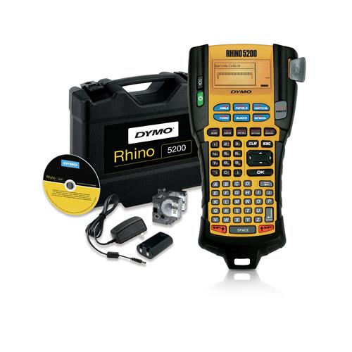 DYMO RHINO 5200 Industrial Label Maker | Labelling Machine Kit Case | Time-Saving Hot KeysPrints FastDurable Label Maker For Job Sites and Heavy-Duty Labelling Jobs | UK Plug